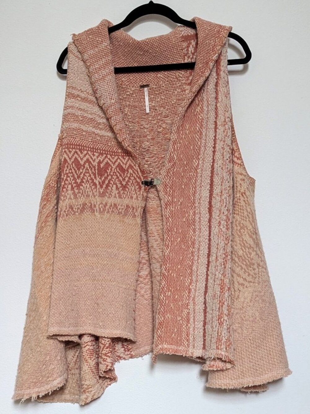 FREE PEOPLE In Your Arms Chunky Sleeveless Vest Cardigan